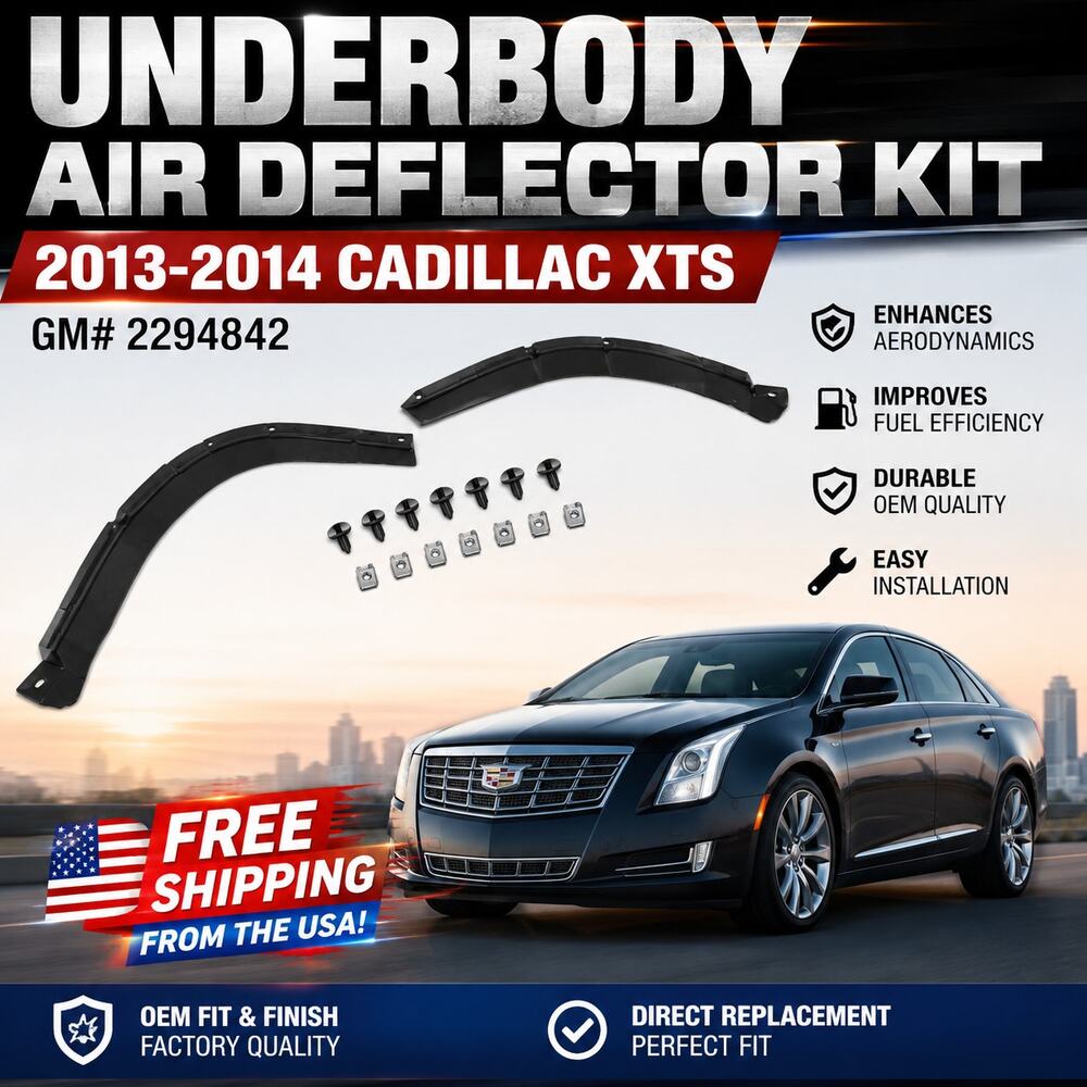 Underbody Air Deflector Kit 2013-2014 Cadillac XTS GM# 22948429